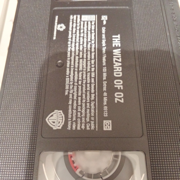 the wizard of oz warner bros family entertainment vhs - Picture 5 of 6